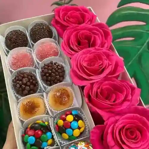 Caja de Lujo con Flores