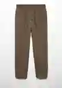 Pantalón Pluto Khaki Talla 40 Hombre Mango