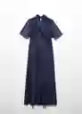 Vestido Astrid-A Azul Talla L Mujer Mango