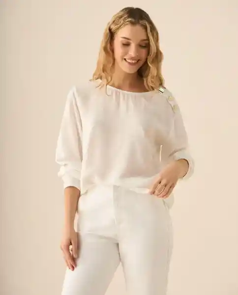 Camisa Blanco 0 Claro Talla M 413G019 Esprit