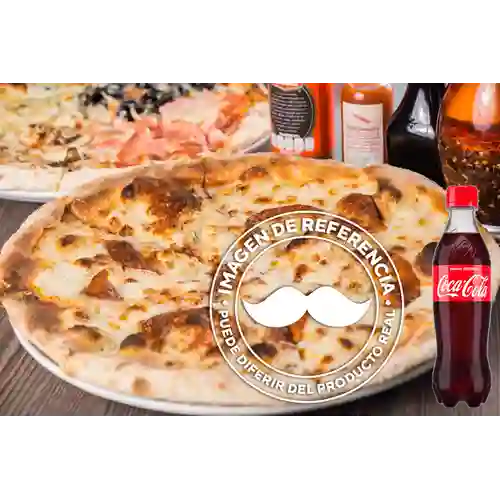 Combo Pizza con Champiñones + Coca-Cola 400ml