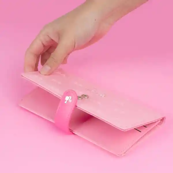 Cartera Para Mujer Grande Serie Barbie Rosa Miniso
