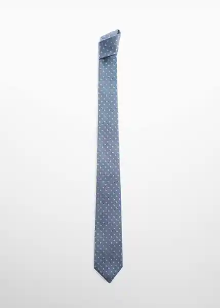 Corbata Circle7 Azul Talla 99 Hombre Mango