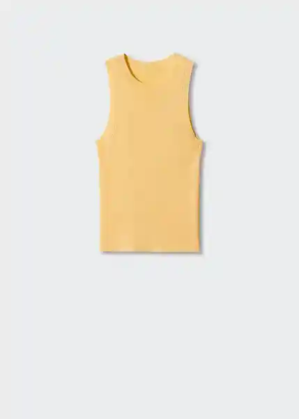 Top Karl Amarillo Pastel Talla XS Mujer Mango