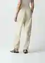 Pantalón Nina Mujer Crudo Crema Claro T 12 032G382 Naf Naf