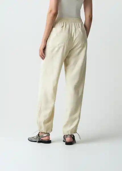 Pantalón Nina Mujer Crudo Crema Claro T 12 032G382 Naf Naf