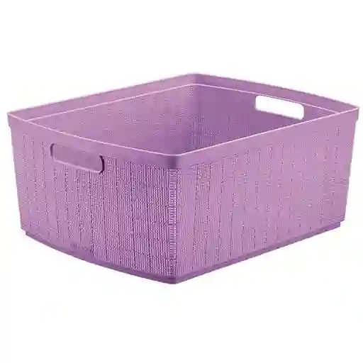 Rimax Canasta Fique Lavanda 30 L
