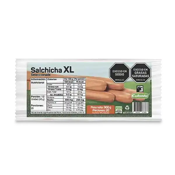 Colanta Salchicha XL
