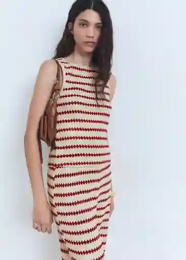 Top Nati Rojo Talla S Mujer Mango