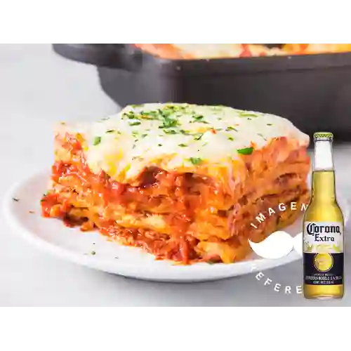 Combo Lasaña de Carne 380g + Corona Extra 355 ml