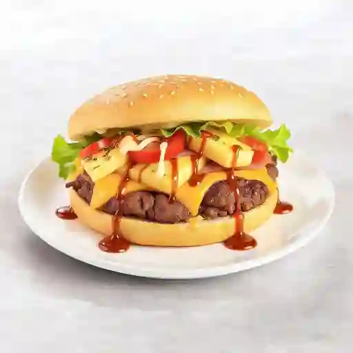 Arepa Burguer Hawaiana