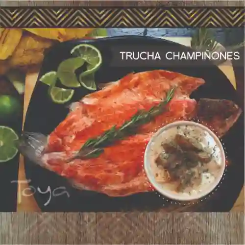 Trucha con Champiñones