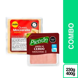 Combo Pietran Jamon de Cerdo + exito Queso Mozzarella Tajado