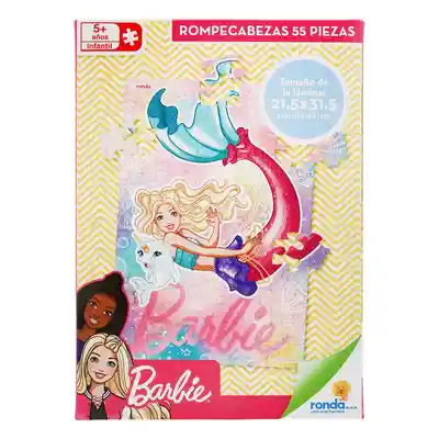 Ronda Rompecabeza Barbie 55 Pzs 12361