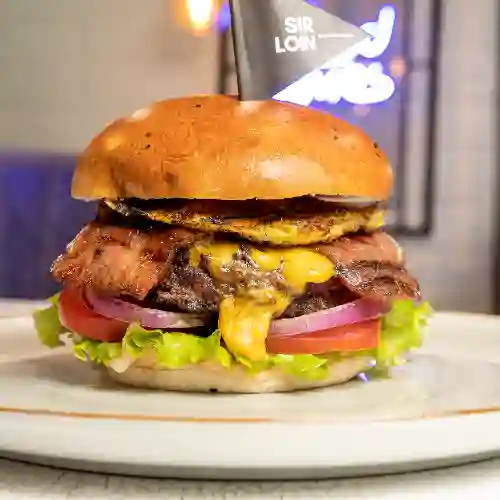 Hamburguesa Hawaina Sencilla