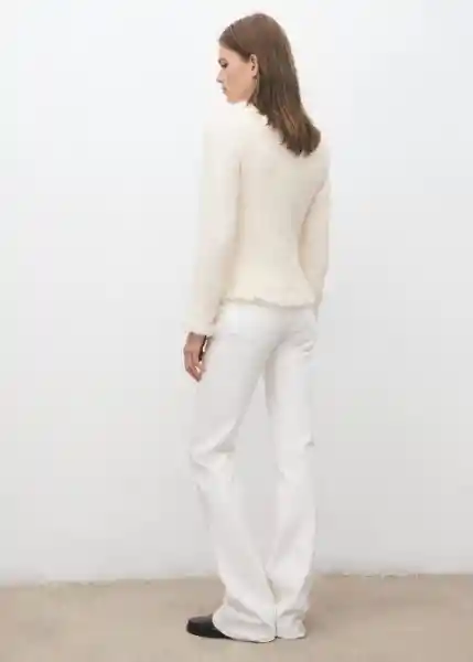 Chaqueta Cloves Offwhite Talla M Mujer Mango