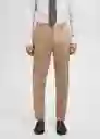 Pantalón Amalfi Beige Talla 46 Hombre Mango