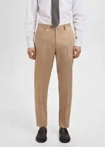 Pantalón Amalfi Beige Talla 46 Hombre Mango