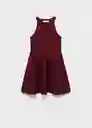 Vestido Xiqui Granate Talla M Mujer Mango