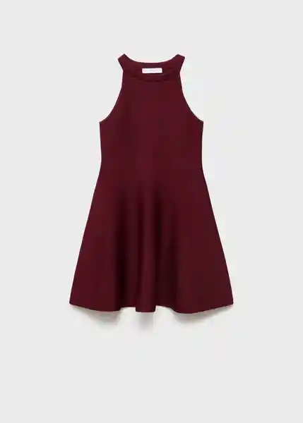 Vestido Xiqui Granate Talla M Mujer Mango