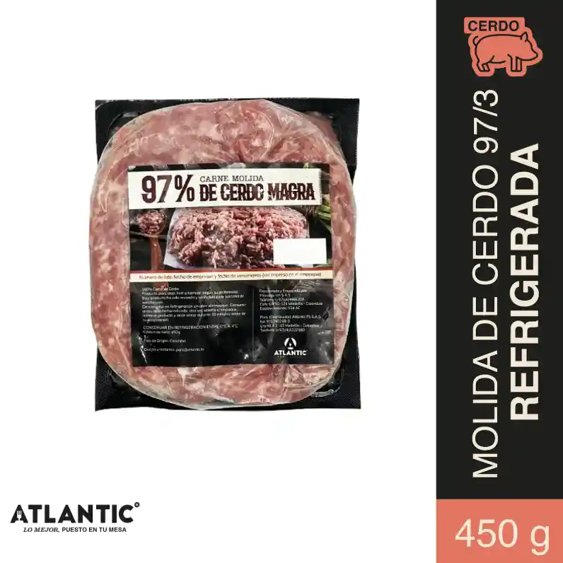 CARNE MOLIDA DE CERDO 450 g TURBO