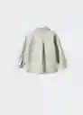 Camisa Polb Khaki Talla 66 Niños Mango