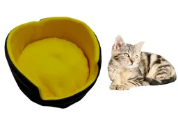 Cama Doble Faz Para Gatos Pequeña Amarillo