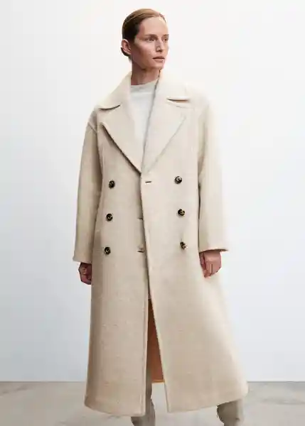 Abrigo Habana Piedra Talla L Mujer Mango
