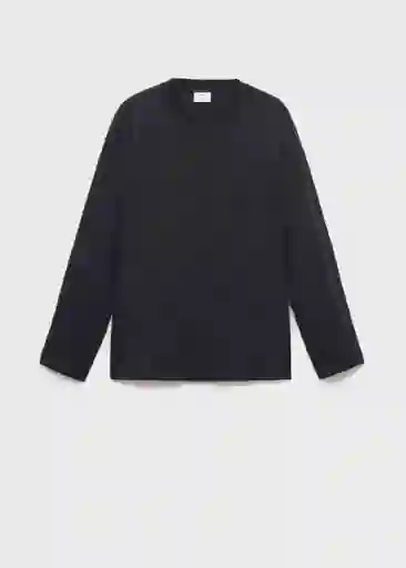 Camiseta Gareth Navy Talla M Hombre Mango