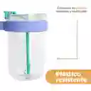 Vaso Plástico Con Asa Azul 1000 mL Miniso