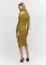 Vestido Kiria-A Oliva Talla XL Mujer Mango