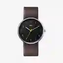 Inkanta Reloj Tablero Negro Cuero Cafe Bn0231