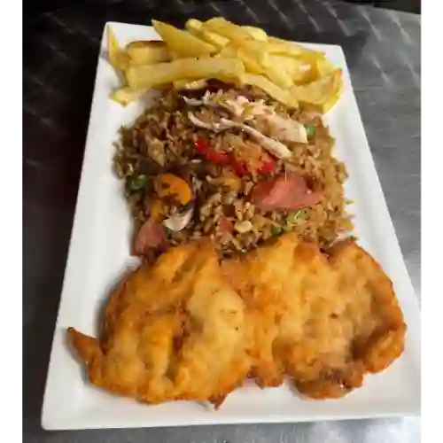 Combo Arroz Colombiano + Chuleta + Gaseosa