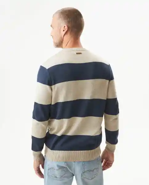 Suéter Retro Masculino Azul Marruecos Oscuro Talla S Chevignon