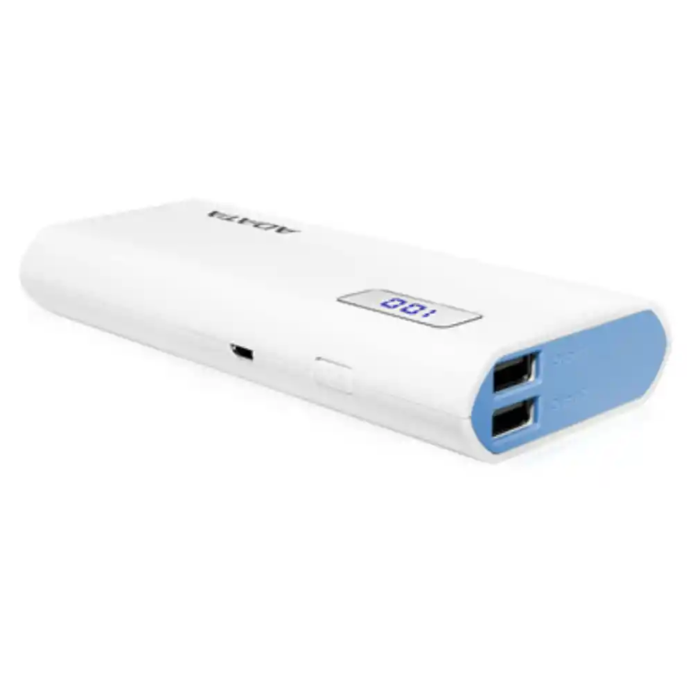 Adata Power Bank P12500Mah Usb A Doble Puerto Blanca