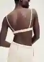 Sujetador Artemisa Crudo Talla L Mujer Mango
