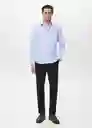 Camisa Play1 Celeste Talla S Hombre Mango