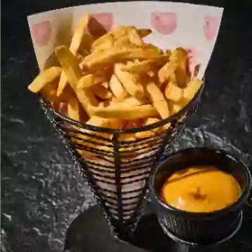 Papas con Queso Cheddar