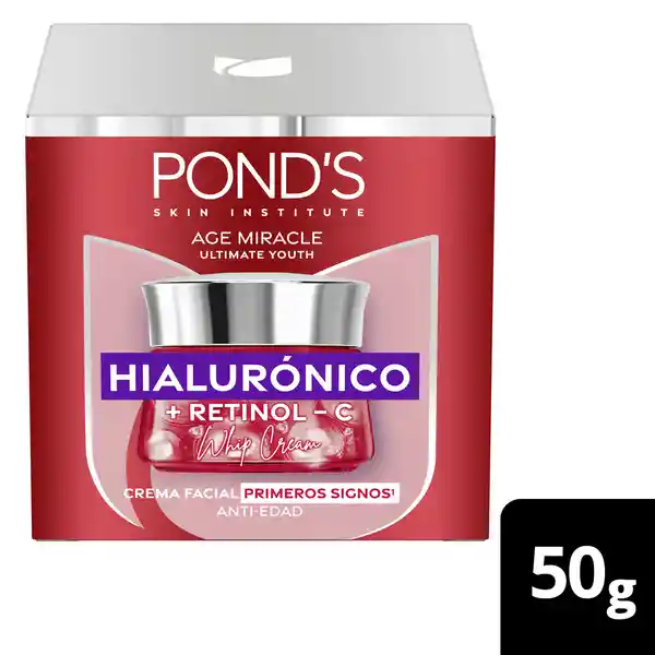 Pond's Crema Antiedad Hialurónico Primeros Signos +30 Años 50 g