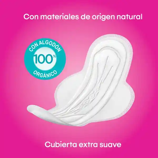 Toallas Higiénicas Kotex Puro y Natural 24 Und