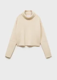 Saco Jersey Tappeito Crudo Talla M Mujer Mango