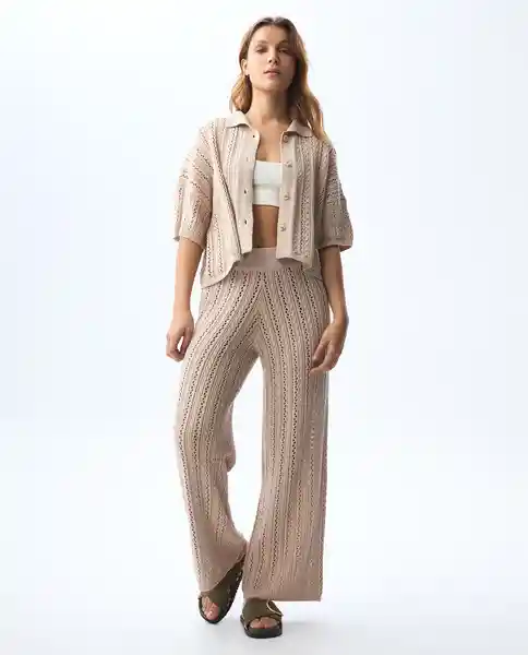 Camiseta Mujer Beige Talla L 601G015_BEI141209 Americanino