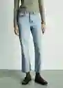 Jean Blanca Tejano Medio Talla 34 Mujer Mango