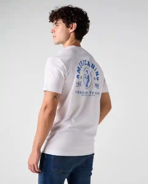 Camiseta Hombre Blanco Talla M 842G027_BLA114001 Americanino