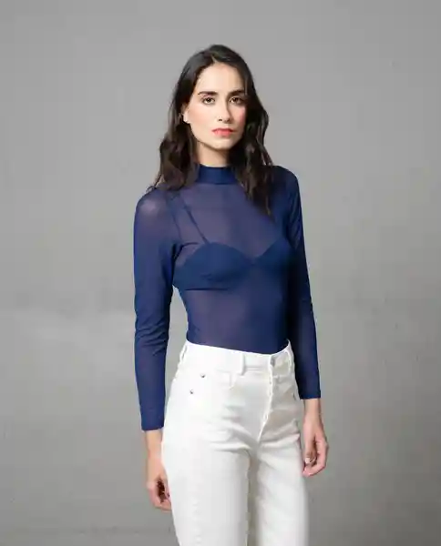 Camiseta Mujer Azul Talla L 201G003 Rifle