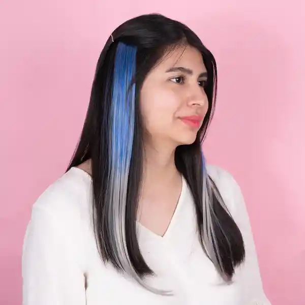 Set Extensiones de Cabello Azul Miniso