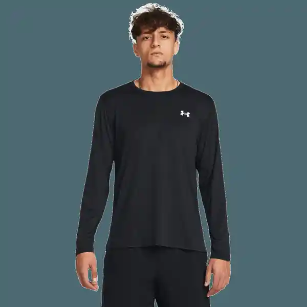 Under Armour Camiseta Streaker Long Sleeve Hombre Negro SM