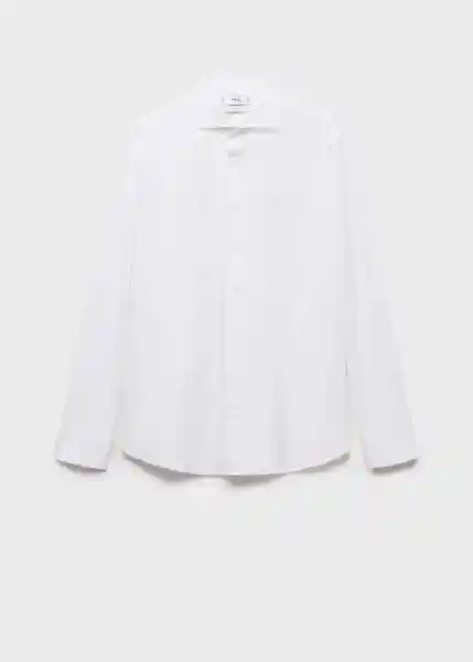 Camisa Masnou Blanco Talla M Hombre Mango