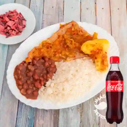 Combo Sobrebarriga Sudada 400 gr +Cocacola Orig 400ml