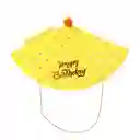 Miniso Sombrero de Fiesta de Cumpleaños Cara Feliz Amarillo